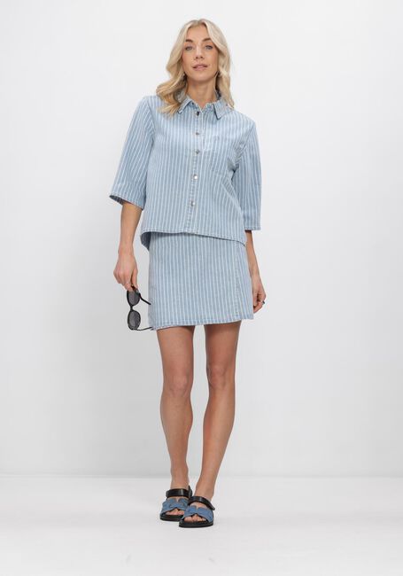 OBJECT OBJSANNI 2/4 RE DENIM SHIRT Blouses en bleu - large