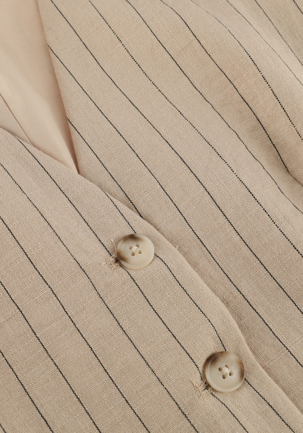 Beige OBJECT Gilet OBJRINI RE WAISTCOAT - large