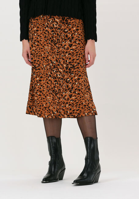 ANOTHER LABEL Jupe midi DEMI SKIRT en marron - large