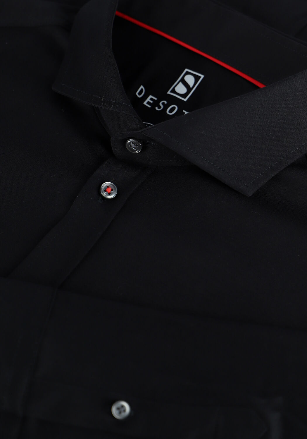 Zwarte DESOTO Klassiek overhemd KENT 1/1 - large