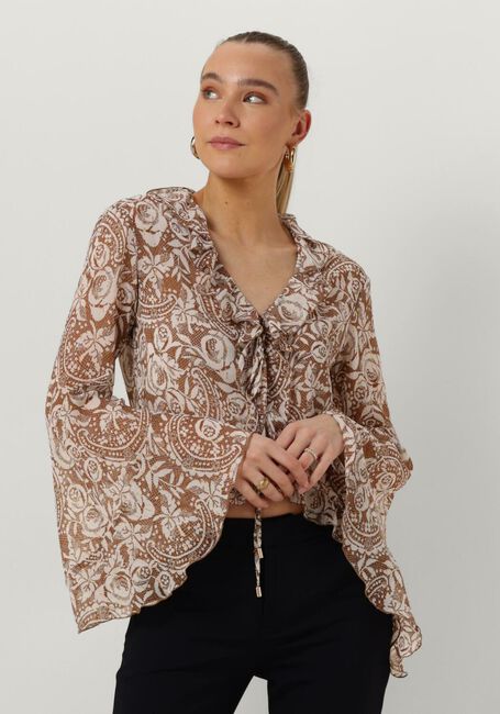 LIU JO TESS CREPONNE LURE Blouses en beige - large
