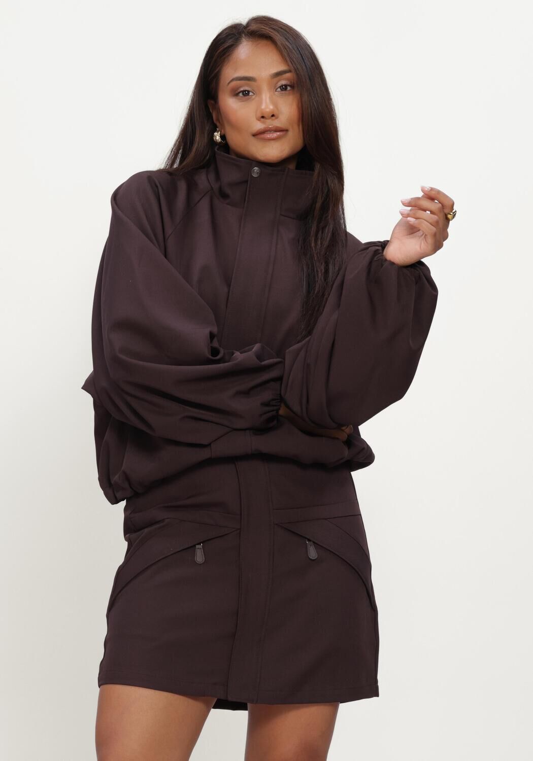 CO'COUTURE Jack LUNACC JACKET en marron - large