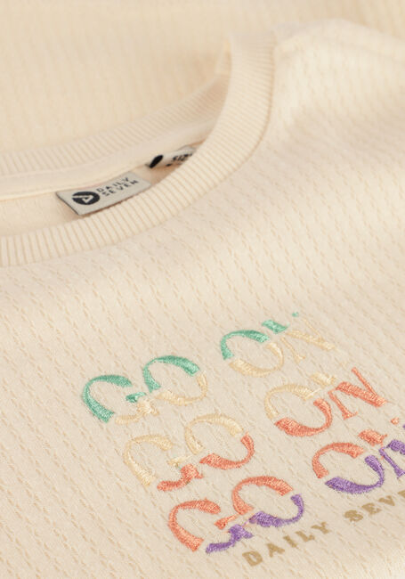 Beige DAILY7 T-shirt T-SHIRT RIB GO ON Beige DAILY7 T-shirt T-SHIRT RIB GO ON - large