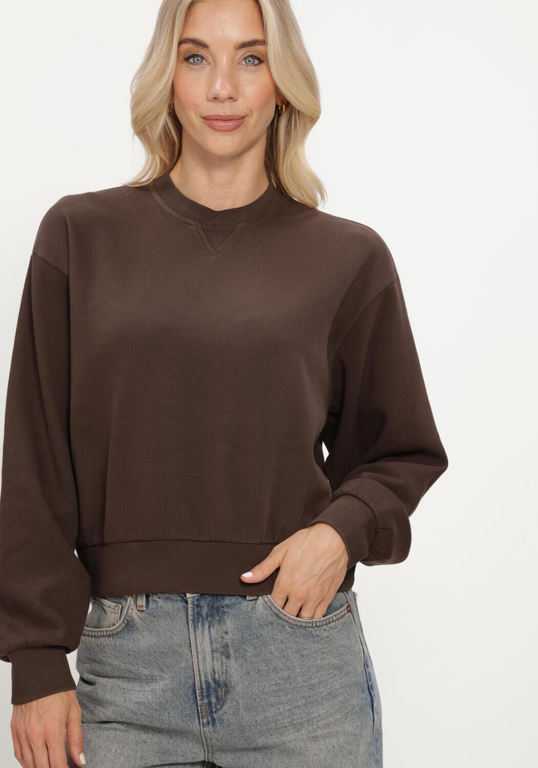 CIRCLE OF TRUST Pull ANNE SWEAT en marron - large