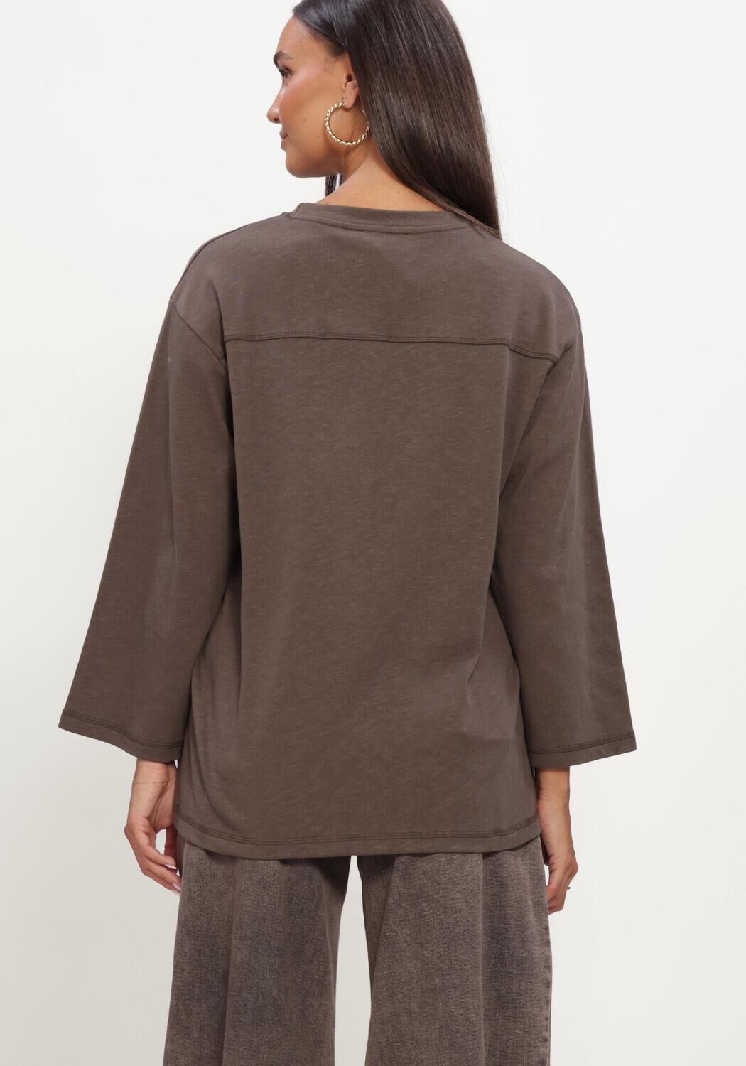 MODSTR&Ouml;M BAMBOOMD T-SHIRT Hauts & T-shirts en marron - large