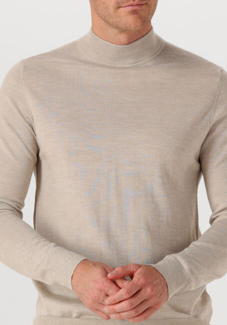 PROFUOMO Col roulé PULLOVER MOCK NECK MERINO en beige - large