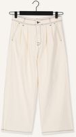 10DAYS Pantalon large CONTRAST STITCH CULOTTE Écru 10DAYS Pantalon large CONTRAST STITCH CULOTTE Écru - medium