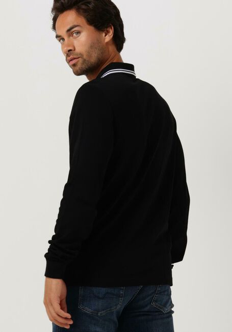 FRED PERRY Polo LS TWIN TIPPED SHIRT en noir - large