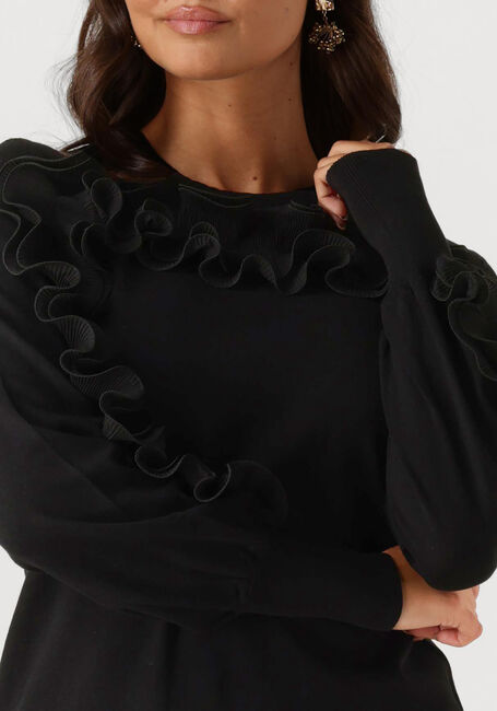 JANSEN AMSTERDAM Mini robe FN558 JURK BETTY en noir - large