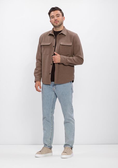 Bruine DSTREZZED Trui DS_OSCAR RIB MOCKNECK - large