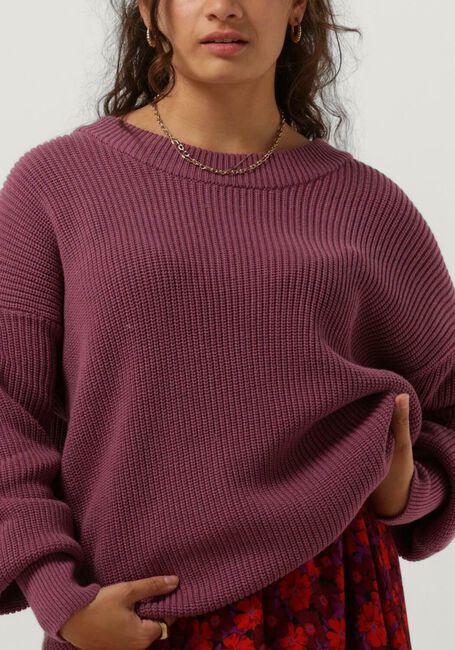 Paarse YDENCE Trui KNITTED SWEATER JENNY - large