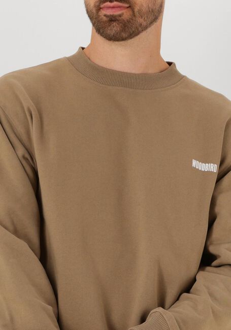 WOODBIRD Pull WBCANE HOME CREW en beige - large
