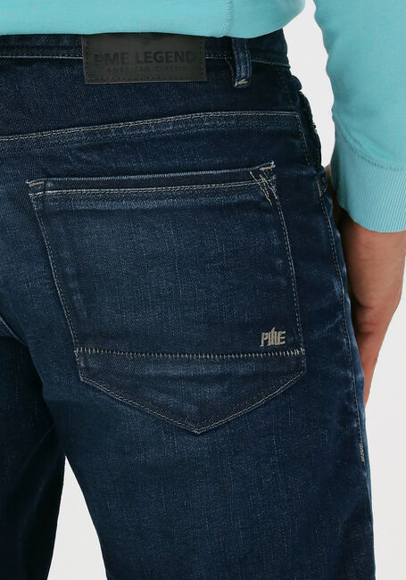Donkerblauwe PME LEGEND Jeans TAILWHEEL SHORTS DARK BLUE DESTROY - large