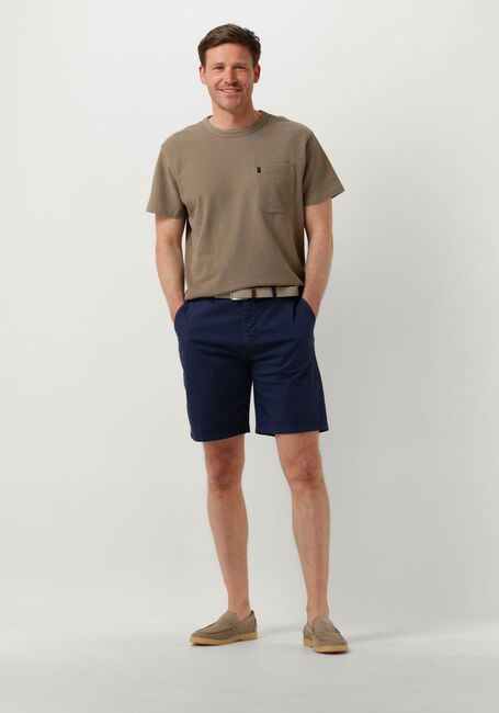 SCOTCH & SODA Pantalon courte STUART - GARMENT-DYED PIMA COTTON CHINO SHORT Bleu foncé - large