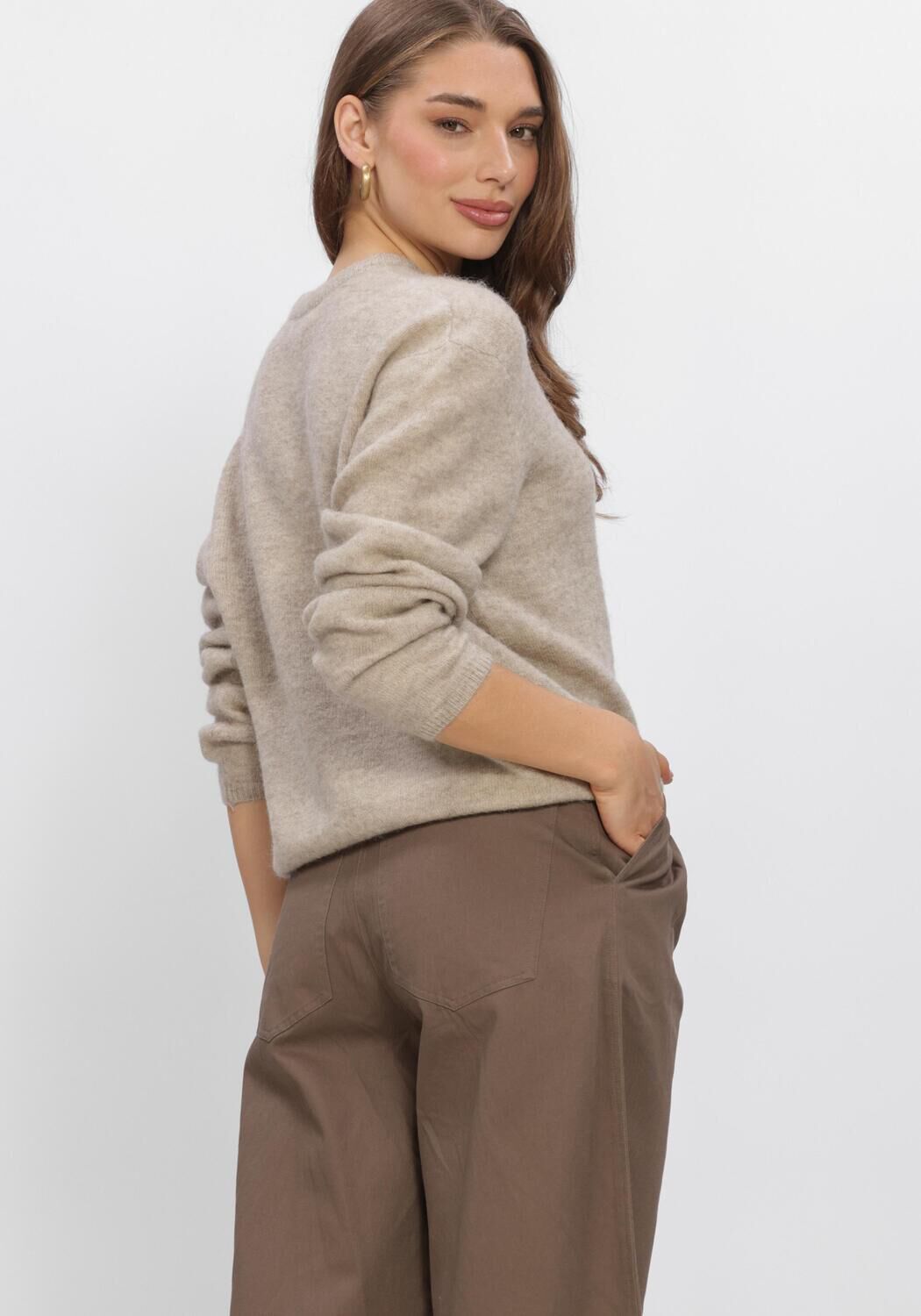 BOII STUDIOS Pull TILDE en beige - large