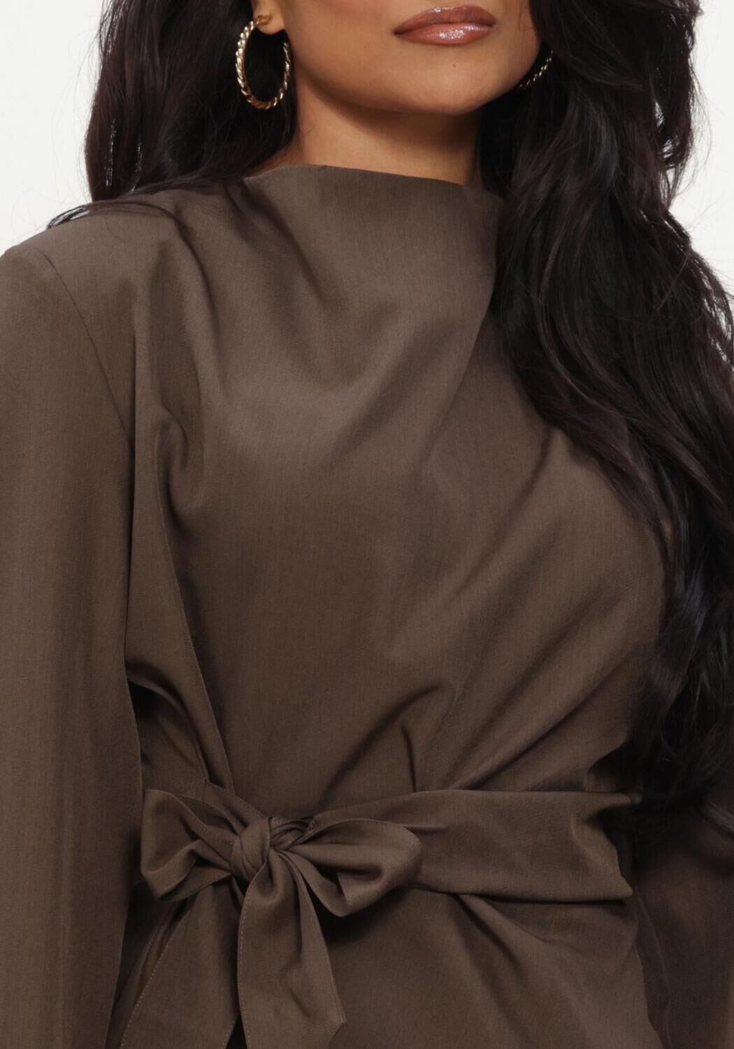 CO'COUTURE LUNACC PLEAT TIE BLOUSE Blouses Vert fonc&eacute; - large