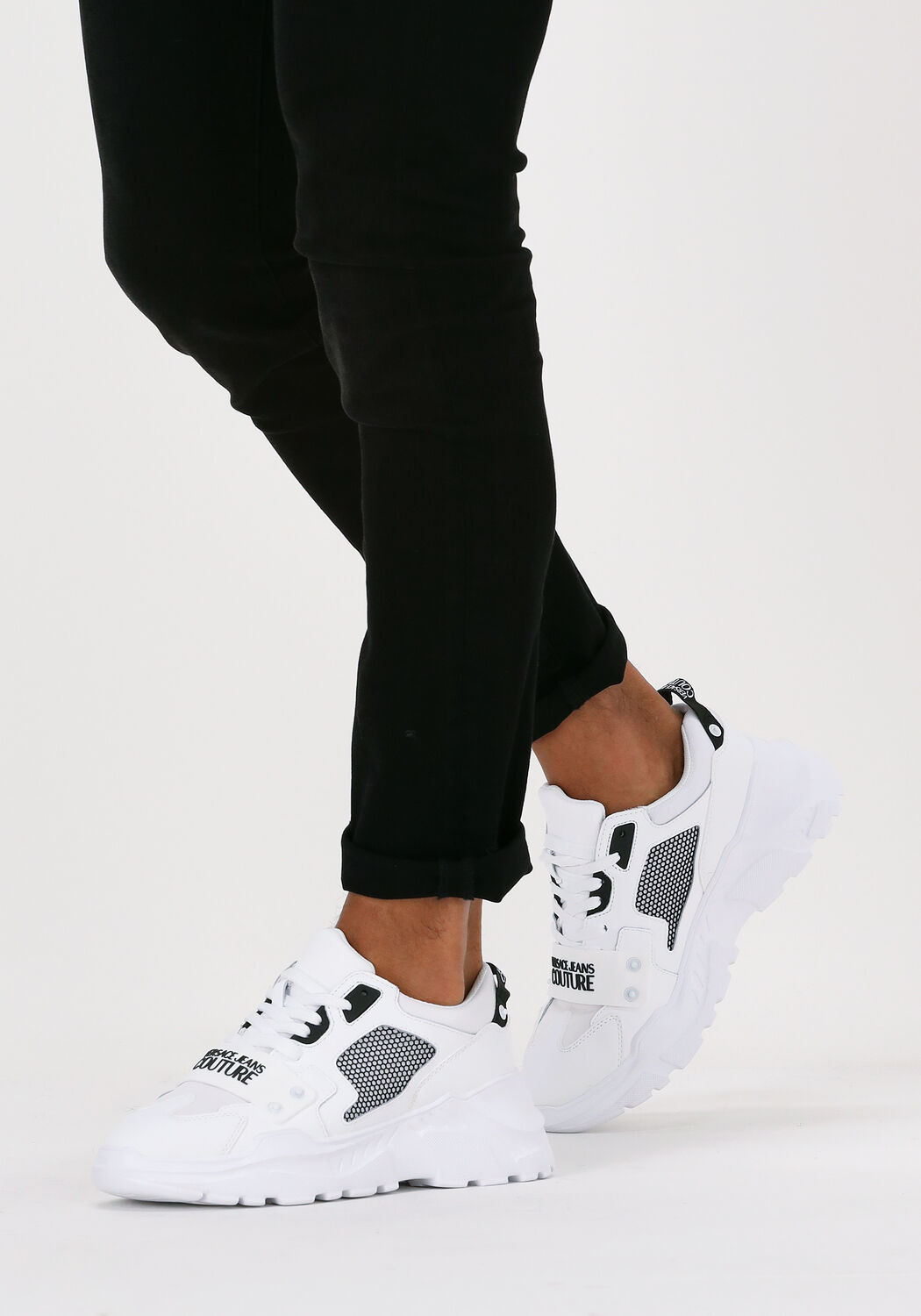 VERSACE JEANS Baskets basses SPEEDTRACK DIS SC4 en blanc - large