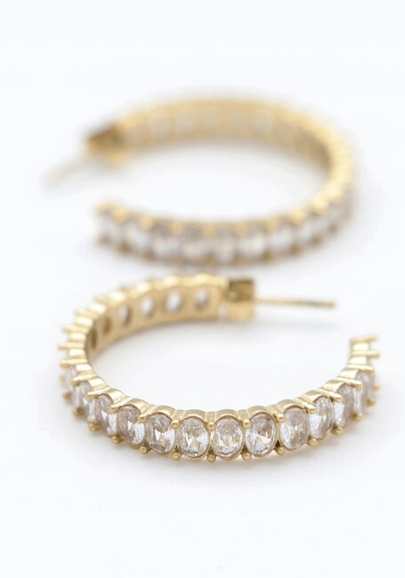 NOTRE-V EARRING STRASS Boucles d'oreilles en or - large