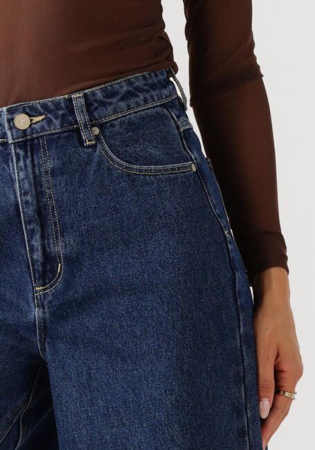 Donkerblauwe ABRAND JEANS Wide jeans HIGH SUPER WIDE TARA - large