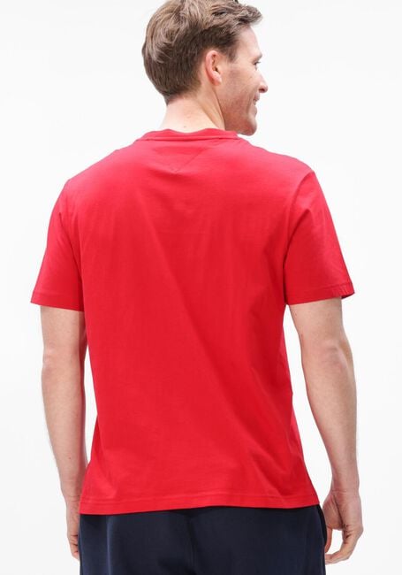 TOMMY HILFIGER T-shirt BRAND LOVE SMALL HILFIGER TEE en rouge - large