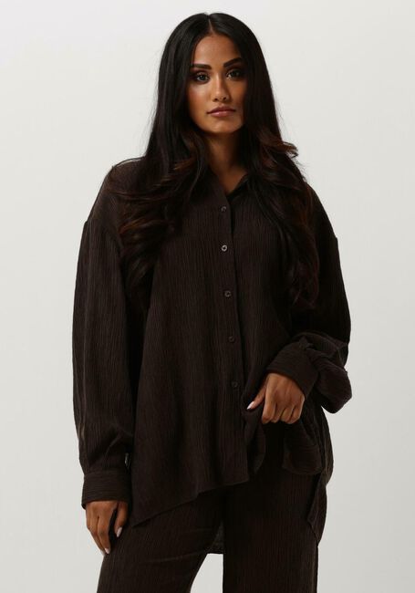 SECOND FEMALE Blouse BELISA SHIRT en marron - large