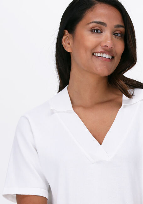 Witte ESMÉ STUDIOS Top MAE 2/4 LOOSE POLO BLOUSE KNIT - large