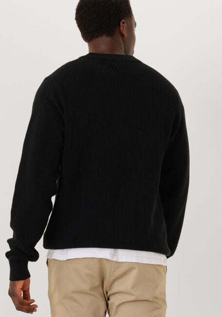 CALVIN KLEIN Pull LS EZ COTTON WAFFLE CREWNK SWTR 9 en noir - large