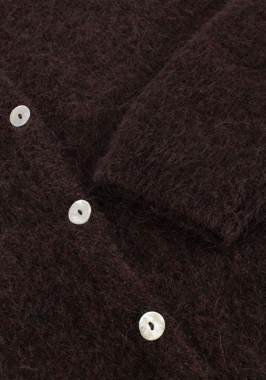 Bruine STUDIO ANNELOES Trui BIBI MOHAIR CARDIGAN - large