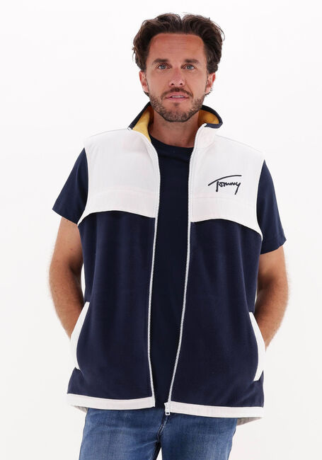 TOMMY JEANS Veste sans manches TJM MIX MEDIA RETRO VEST Bleu foncé - large
