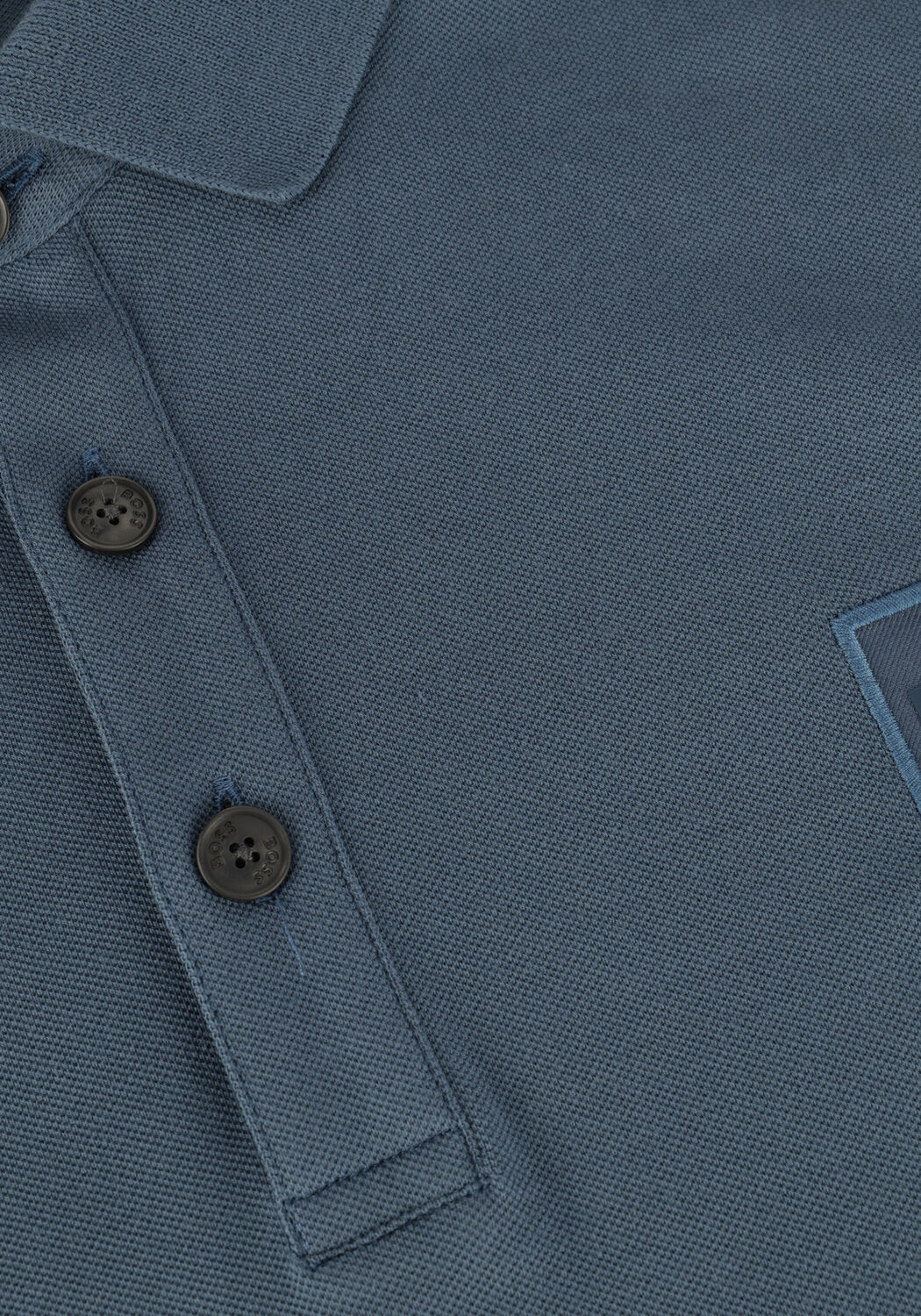 BOSS ORANGE Polo PASSERBY en bleu - large
