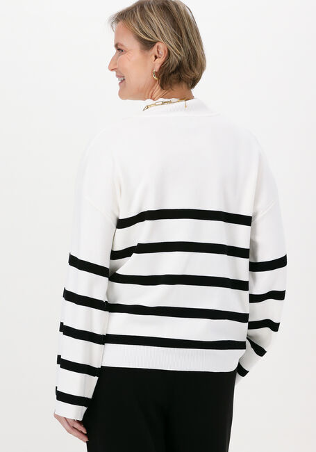 NEO NOIR Pull ENA STRIPE KNIT BLOUSE Écru - large