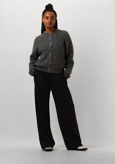 Zwarte MSCH COPENHAGEN Wijde broek MSCHEDILINA IMA Q PANTS - large
