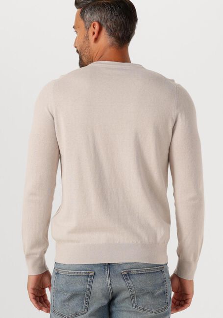 LYLE & SCOTT Pull COTTON MERINO CREW NECK JUMPER en beige - large