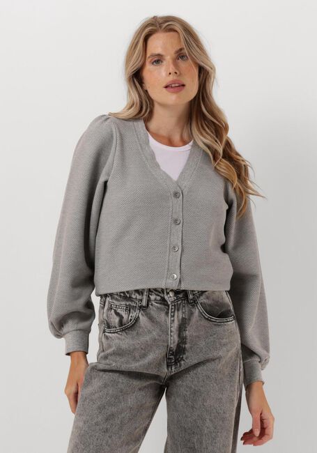 SUMMUM Gilet 3/4 SLEEVE CARDIGAN NEW WAFFLE en blanc - large