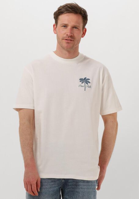Gebroken wit PURE PATH T-shirt LOOSE FIT CREWNECK SS T-SHIRTS - large