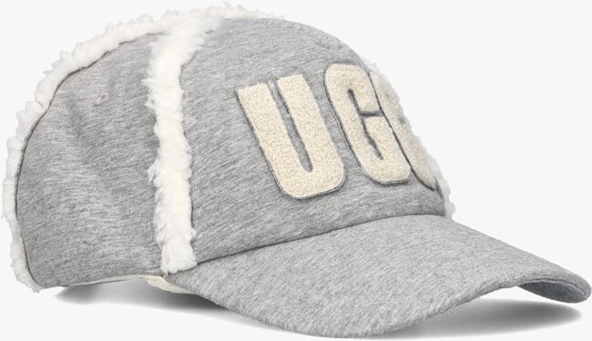 Grijze UGG Pet BONDFED FLEECE BASEBALL CAP - large
