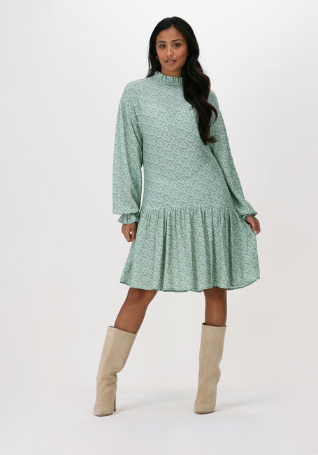 NA-KD Mini robe FRILL DETAIL MINI DRESS en vert - large