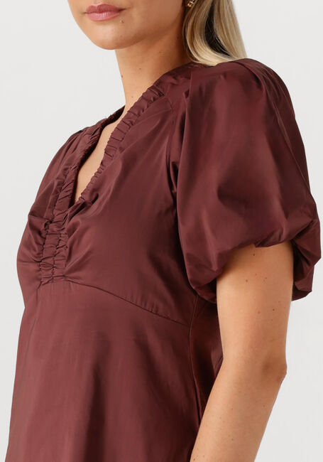 Bordeaux NEO NOIR Maxi jurk ILLANA POPLIN DRESS - large