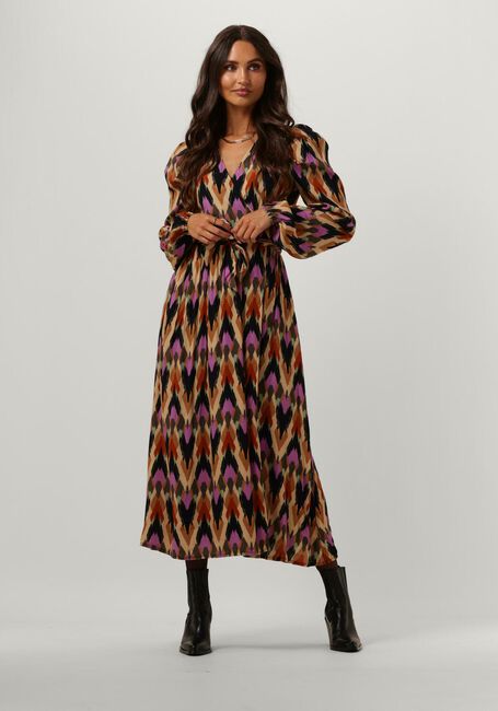 AAIKO Robe midi JITTE MULTI ETHNIC VIS 523 en multicolore - large