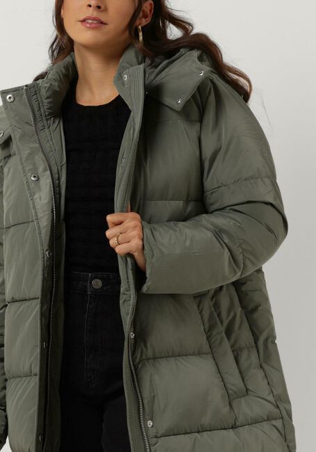 Groene LEVETE ROOM Gewatteerde jas LR-GIBELLA JACKET - large