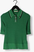 Groene SCOTCH & SODA Polo POINTELLE COLLARED KNITTED TEE