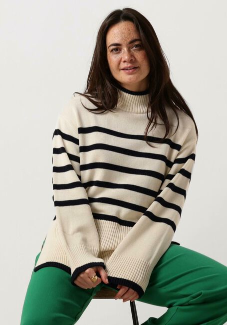 MINUS Pull LEONIE TURTLENECK KNIT PULLOVER Écru - large