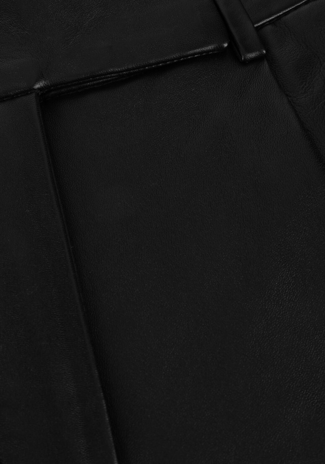 CO'COUTURE Pantalon courte PHOEBECC LEATHER PLEAT SHORTS en noir - large