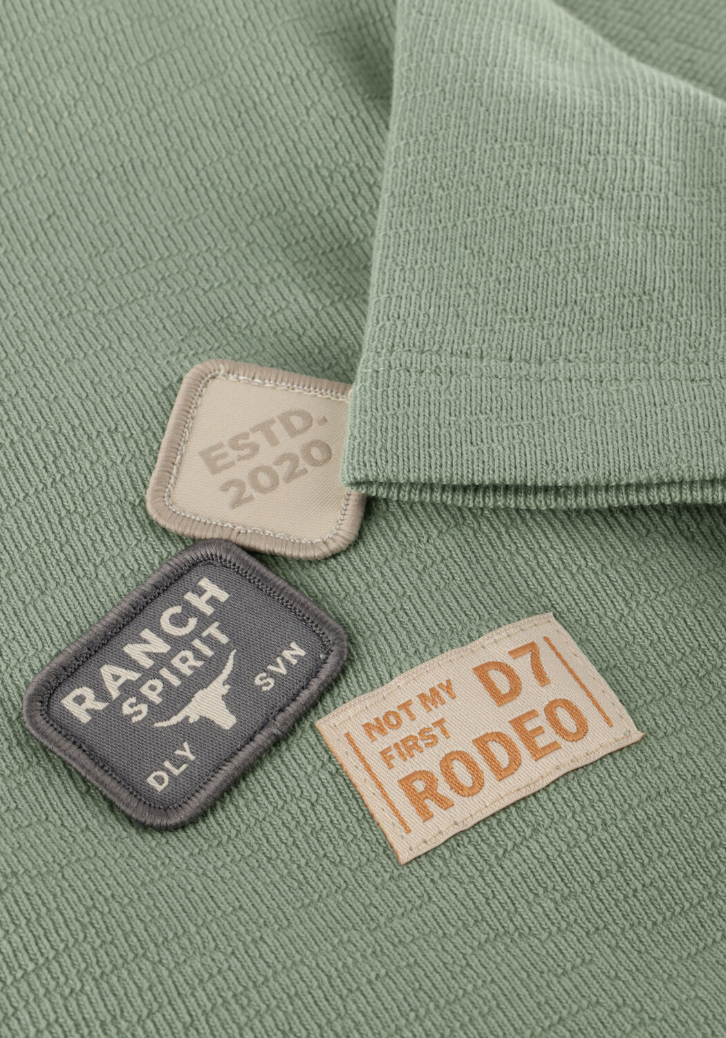 Groene DAILY7 T-shirt T-SHIRT BASIC BADGE - large