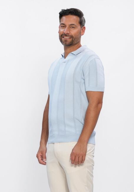 GENTILUOMO Polo POLO NO BUTTONS SS Bleu clair - large
