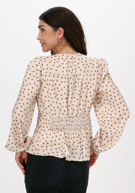 Beige NEO NOIR  MERYL DOT BLOUSE - large