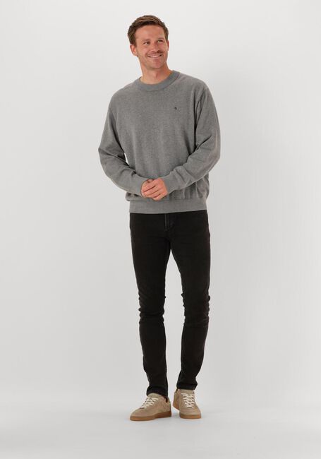 CALVIN KLEIN Pull LS EZ CORRON CREWNK SWEATER 12GG en gris - large