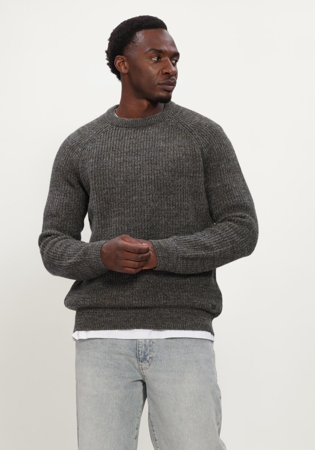 Groene BARBOUR Trui HORSEFORD CREW NECK JUMPER - large