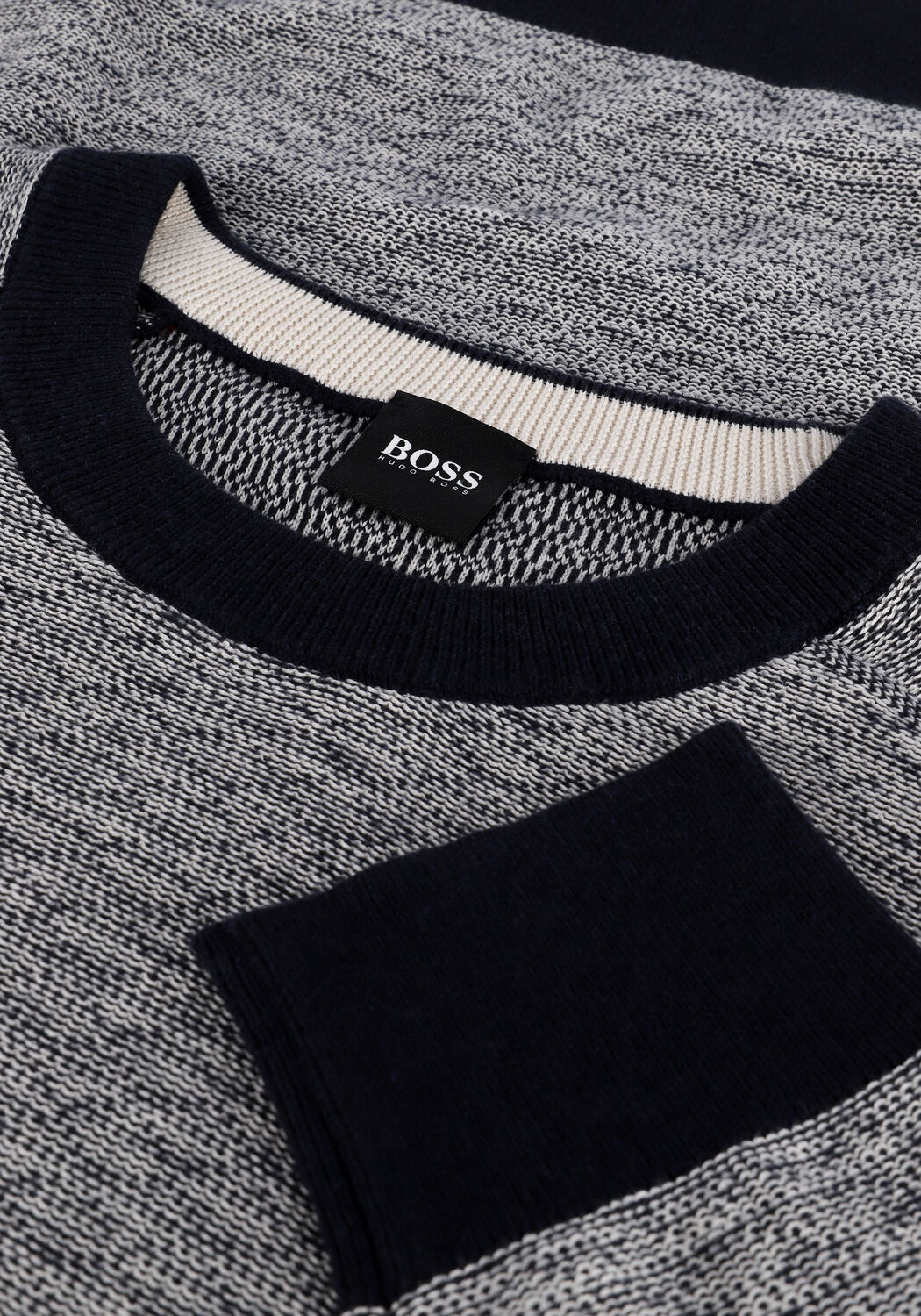 BOSS Pull KAPULL 10238485 Bleu fonc&eacute; - large