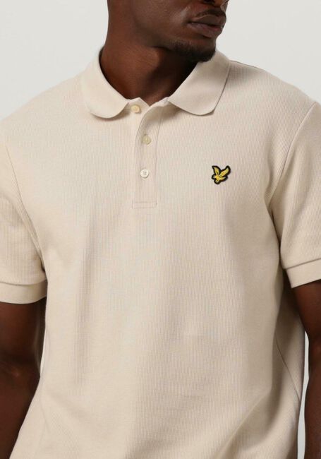 LYLE & SCOTT Polo CUFFED POLO en beige - large